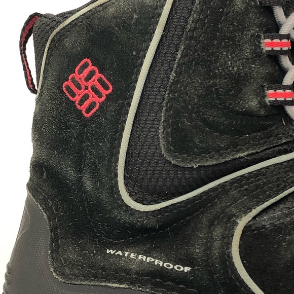 Columbia waterproof black/ red winter boots Sz 5 - Picture 5 of 8
